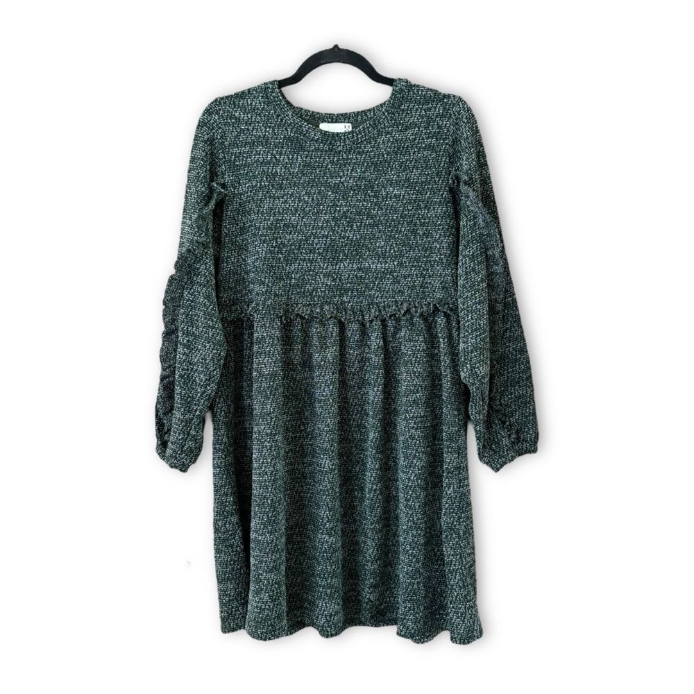 Anthropologie RO & DE Stella Sweater Mini Dress Green NWOT Size XXS Petite